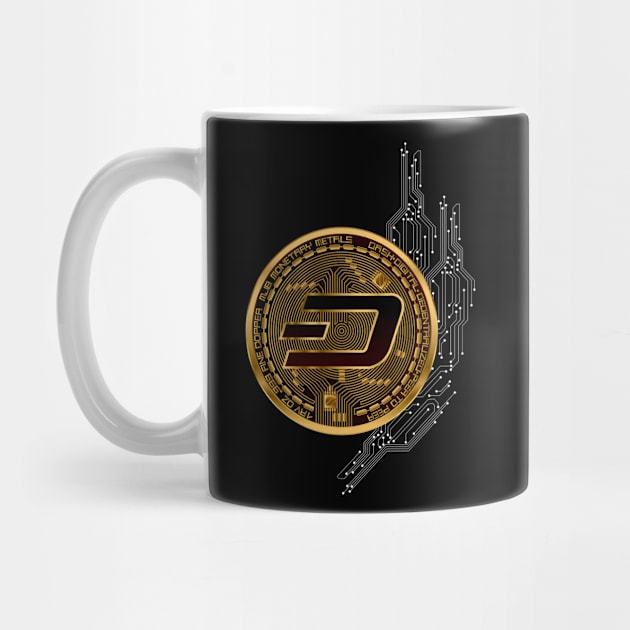 Dash Gold Coin by CryptoTextile